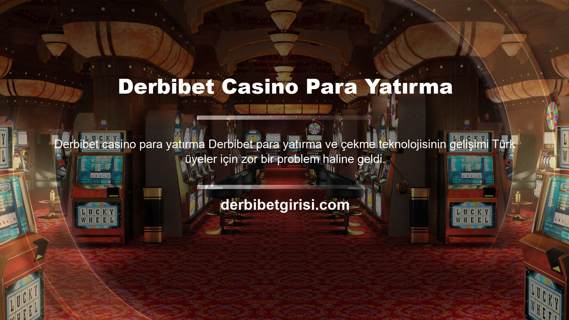 Derbibet Casino, tüm oyunları tek çatı altında sunmayı ve bu segmentteki değerli kullanıcıları bir hedefe ulaştırmayı amaçlayan bir platformdur