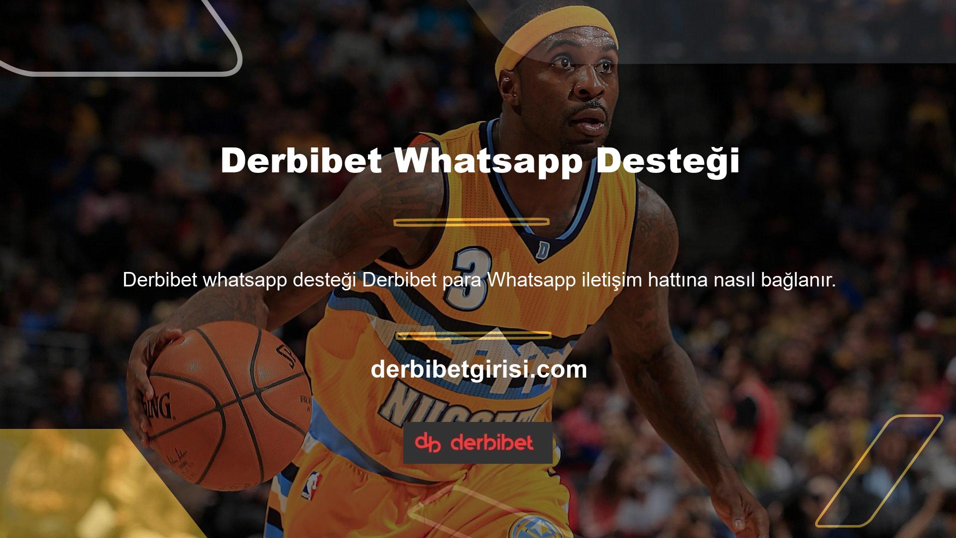 Birçok bahis sitesinde olduğu gibi Derbibet sitesi Derbibet parası Whatsapp para ve para kazanmak için iletişim hattına nasıl bağlanır kullanıcıların temel ihtiyaçlarıdır